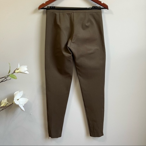 Burberry Authentic skinny ankle zipper skinny pants in olive - Picture 3 of 11